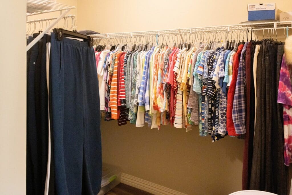 Closet inside Gallatin residence room