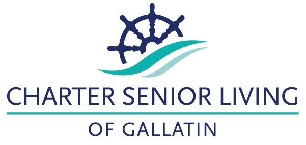 Charter Senior Living og Gallatin logo